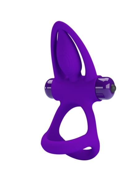 Pretty love - anillo vibrador 10 vibraciones silicona violeta