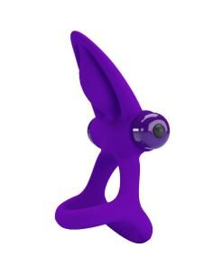 Pretty love - anillo vibrador 10 vibraciones silicona violeta 2
