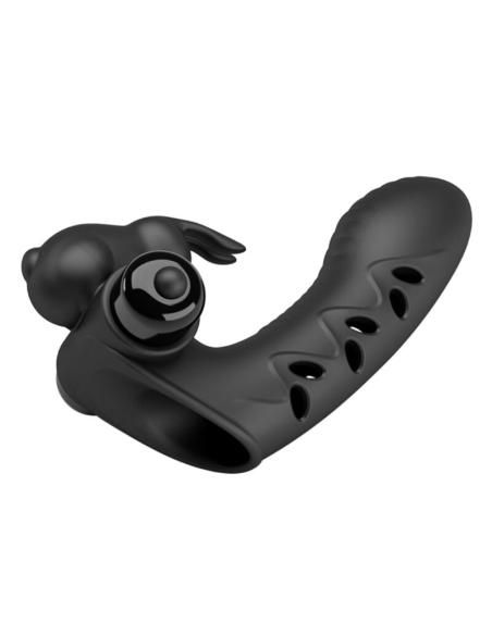 Pretty love - vance funda dedo vibrador conejo negro