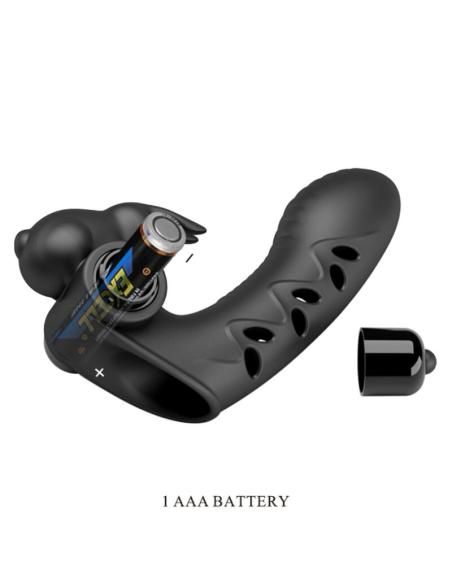 Pretty love - vance funda dedo vibrador conejo negro