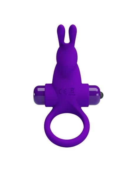 Pretty love - anillo vibrador i conejo para pene morado