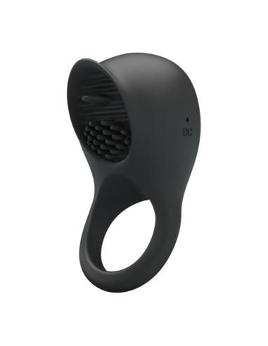 Pretty love - anillo vibrador para pene con lengua negro