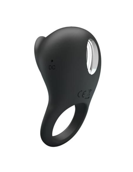 Pretty love - anillo vibrador para pene con lengua negro