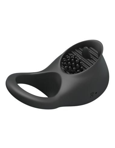 Pretty love - anillo vibrador para pene con lengua negro