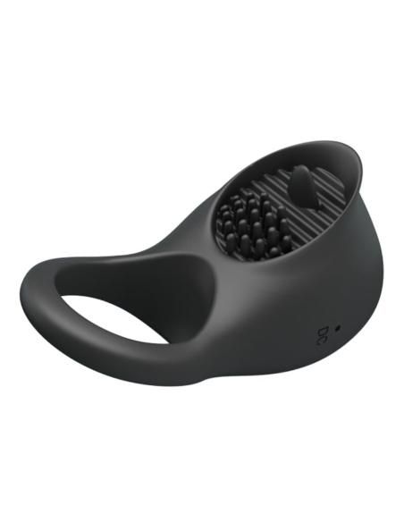 Pretty love - anillo vibrador para pene con lengua negro