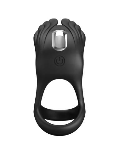 Pretty love - silas anillo vibrador 7 vibraciones silicona negro