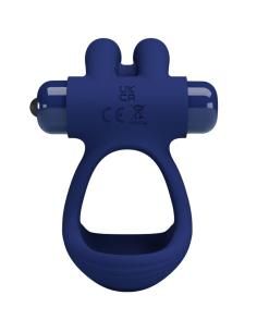 Pretty love - francisco doble anillo vibrador rabbit azul 2