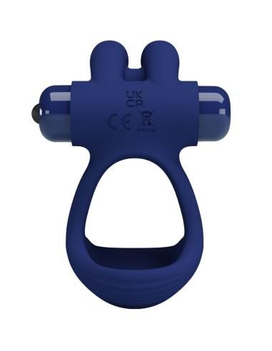 Pretty love - francisco doble anillo vibrador rabbit azul