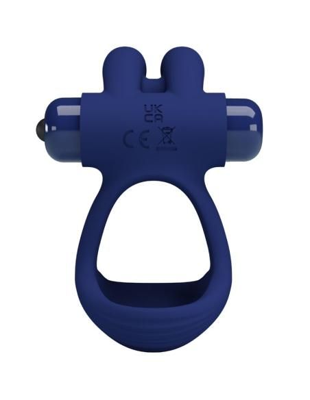 Pretty love - francisco doble anillo vibrador rabbit azul