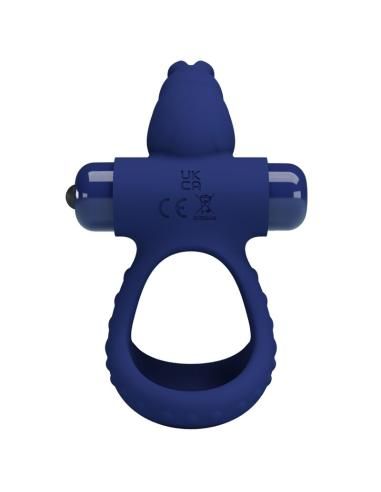 Pretty love - luchito doble anillo vibrador rabbit azul