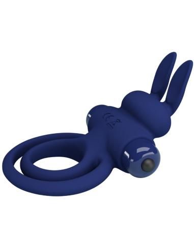 Pretty love - darey doble anillo vibrador rabbit azul