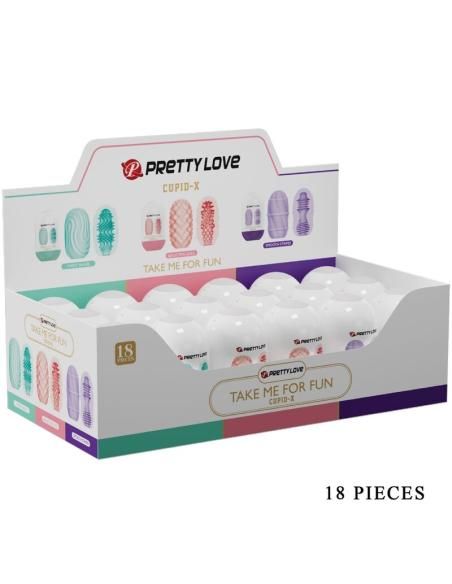 Pretty love - cupid x 18 masturbadores masculinos diferentes texturas