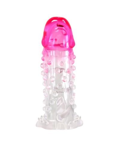 Pretty love - wilford funda realÍstica alargadora con relieve para pene rosa