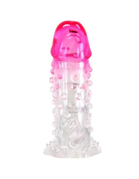 Pretty love - wilford funda realÍstica alargadora con relieve para pene rosa