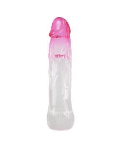 Pretty love - neron funda realÍstica alargadora de 6 cm para pene rosa 2