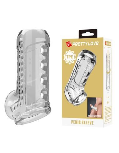 Pretty love - funda para pene texturizada transparente