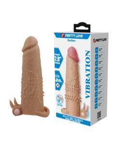 Pretty love - quillon funda para pene con estimulador de clÍtoris y vibraciÓn
