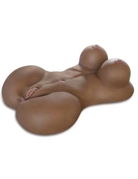 Extreme toyz - fuck me silly 2 torso femenino negra extra real