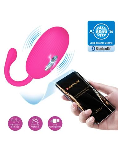 Pretty love - doreen huevo vibrador recargable magenta control remoto