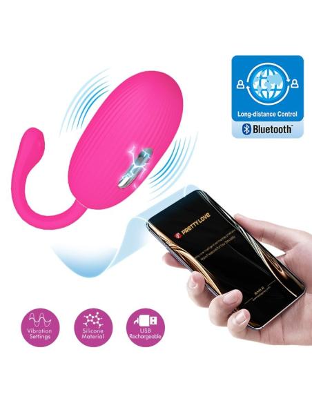 Pretty love - doreen huevo vibrador recargable magenta control remoto