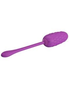 Pretty love - huevo vibrador con textura marina recargable morado 2