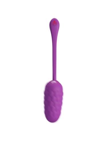Pretty love - huevo vibrador con textura marina recargable morado