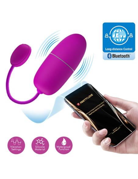 Pretty love - nymph huevo vibrador controlado por app violeta