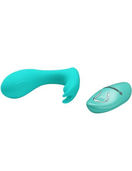 Pretty love - idabelle vibration & pulsation control remoto azul