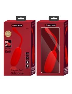 Pretty love - julius huevo vibrador impermeble & recargable rojo