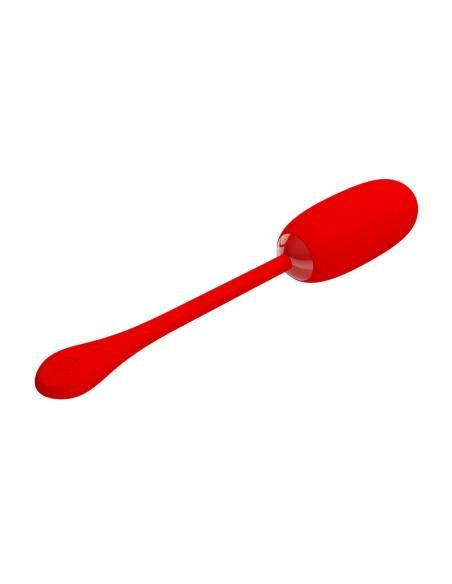 Pretty love - julius huevo vibrador impermeble & recargable rojo