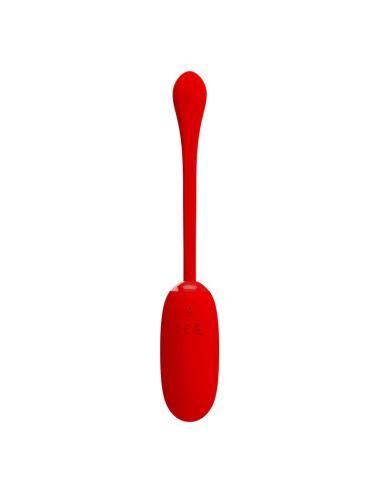 Pretty love - julius huevo vibrador impermeble & recargable rojo
