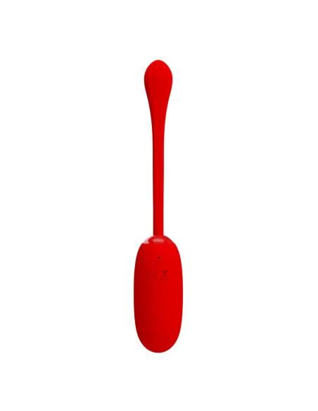 Pretty love - julius huevo vibrador impermeble & recargable rojo