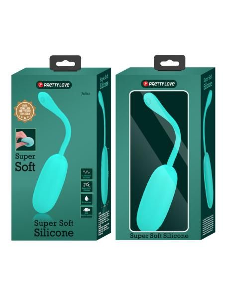 Pretty love - julius huevo vibrador impermeble & recargable verde agua