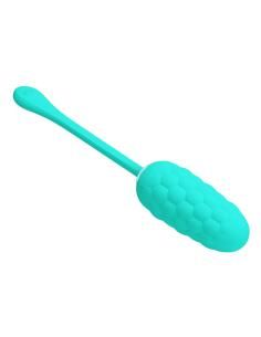 Pretty love - huevo vibrador con textura marina recargable verde agua 2