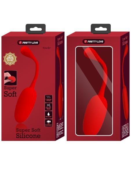 Pretty love - knucker huevo vibrador recargable rojo