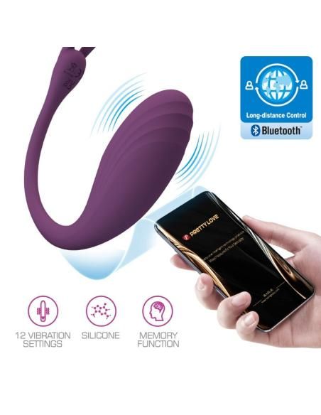 Pretty love - catalina vibrador app control remoto lila