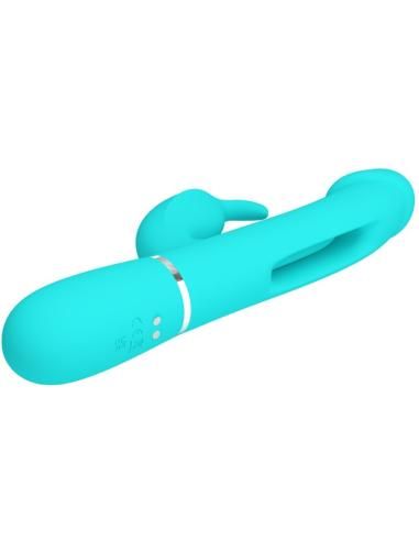 Pretty love - kampas vibrador rabbit 3 en 1 multifunciÓn con lengua verde agua