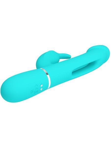 Pretty love - kampas vibrador rabbit 3 en 1 multifunciÓn con lengua verde agua