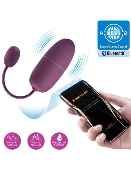 Pretty love - nymph huevo vibrador controlado por app lila
