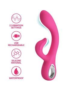 Pretty love - fritz vibrador rabbit 12 vibraciones rosa 2