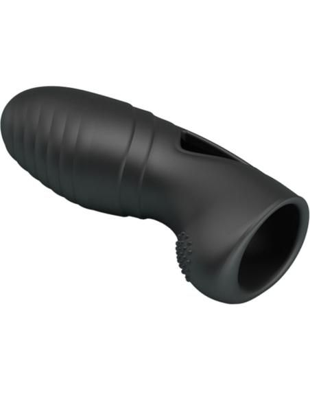 Pretty love - alan vibrador de dedo silicona negro