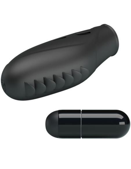 Pretty love - gilo vibrador de dedo silicona negro