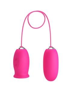 Pretty love - daisy huevo vibrador + lengua estimuladora de clÍtoris rosa