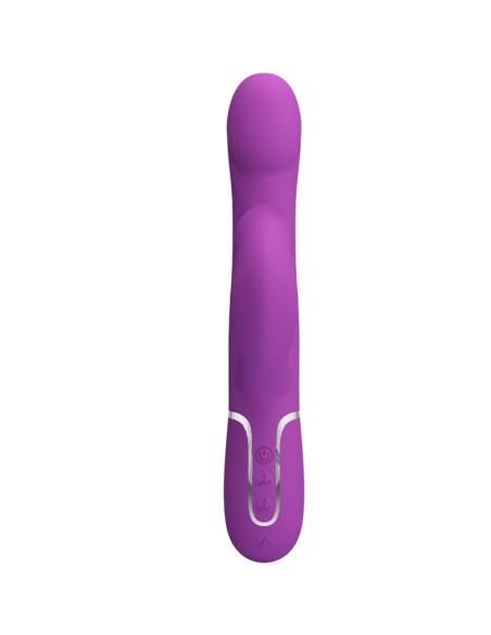 Pretty love - vibrador & estimulador multifunciÓn 4 en 1 morado