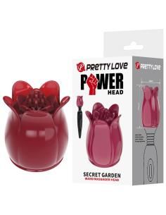 Pretty love - secret garden cabezal masajeador rosa