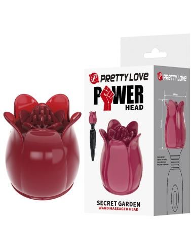Pretty love - secret garden cabezal masajeador rosa