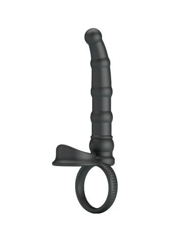Pretty love - tatum anillo vibrador pene con plug 10 vibraciones negro