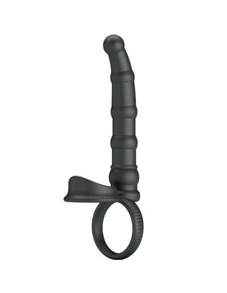 Pretty love - tatum anillo vibrador pene con plug 10 vibraciones negro