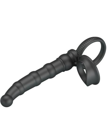 Pretty love - tatum anillo vibrador pene con plug 10 vibraciones negro