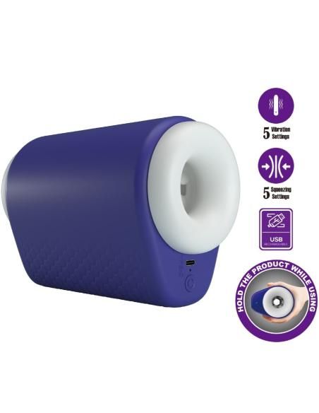Pretty love - dj lady masturbador masculino con vibraciÓn 5 configuraciones morado
